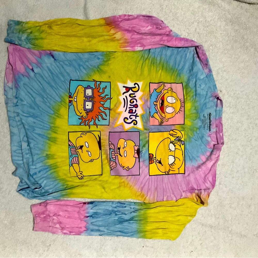 Nickelodeon Rugrats tie-dye long sleeved t-shirt, Large.